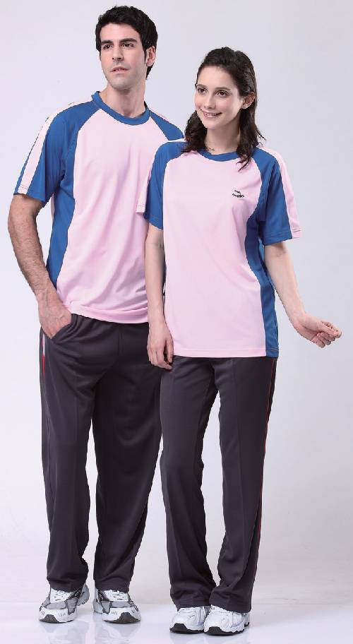 PT801503粉紅排汗T恤